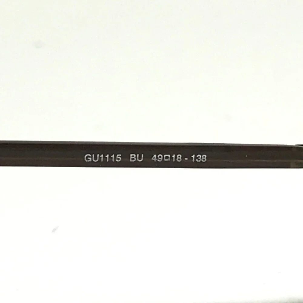 Guess Eyeglasses Frames GU1115 BU Red Burgundy Rectangular Full Rim 49-18-138
